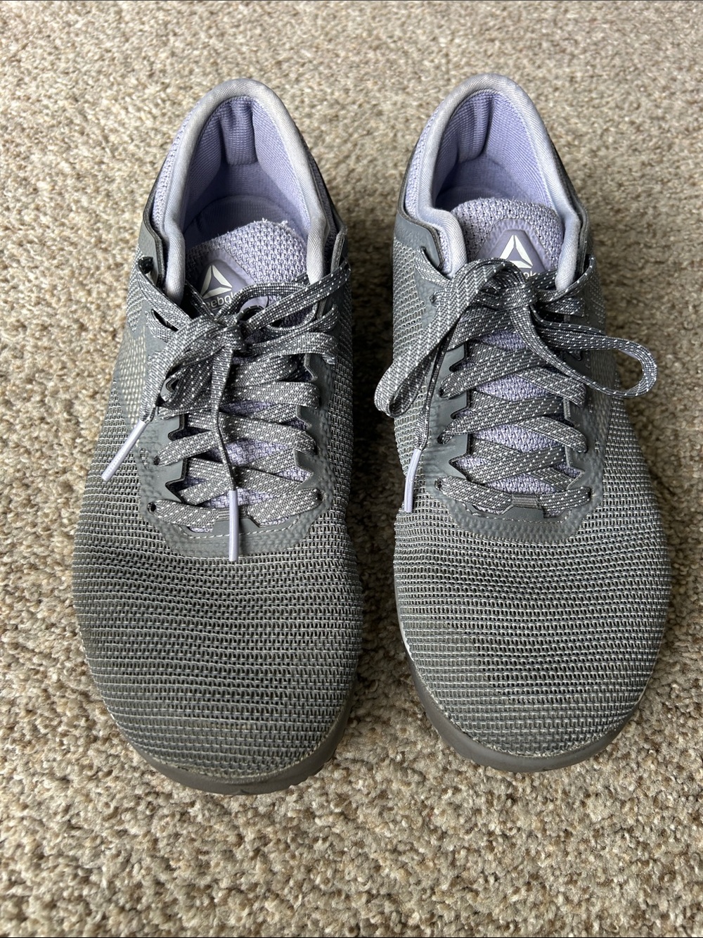 Reebok Women’s Gray Knit Athletic Sneakers
